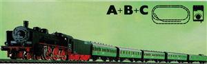 Reichbahn Oldtimer Zug A+B+C
