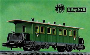 Lokalbahnwagen, 2-achsig, grün