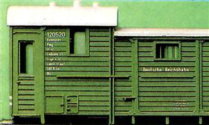 DR-Güterzug-Packwagen Pwg Pr 14
