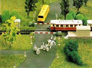 Beschrankter Bahnübergang