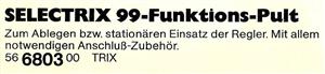 SELECTRIX 99-Funktions-Pult